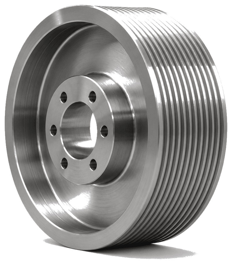 CNC-turned elevator traction sheave